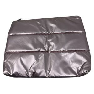 Stylish Metallic Pink Puffer Makeup Bag